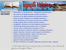 Tablet Screenshot of agapemexico.com